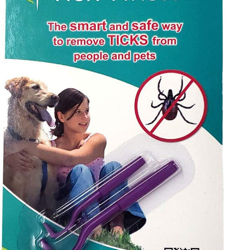 00100-PR Single, Purple, One Set Tick Remover Small and Large
