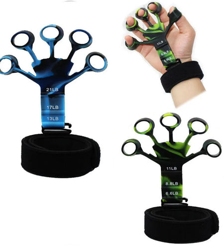 Finger Gripper Finger Exerciser Guitar Finger Exerciser 6 Resistant Levels Recovery Physical Tools Hand Strengthener for Patient