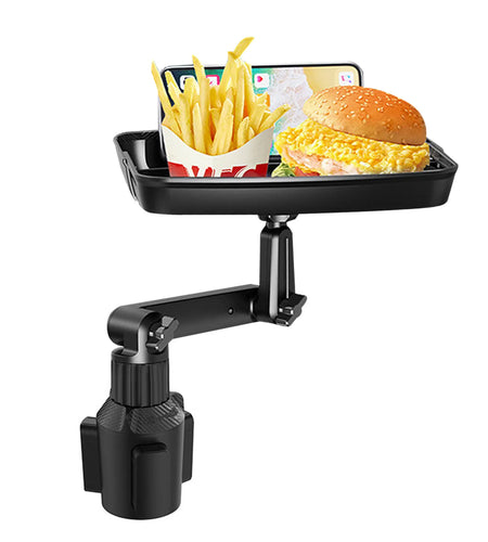 Cup Holder Tray for Car Car Tray Table Passenger Seats 360 Adjustable Stretchable Non-Slip Car Tray for Eating Portable Car