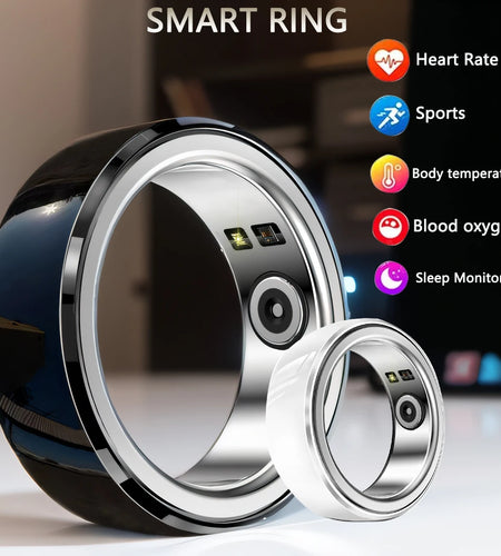 2024 New NFC Smart Ring Men Sports Fitness Tracker Women Waterproof Sports Fitness Smart Ring for Android IOS PK R1 Lovers+Box