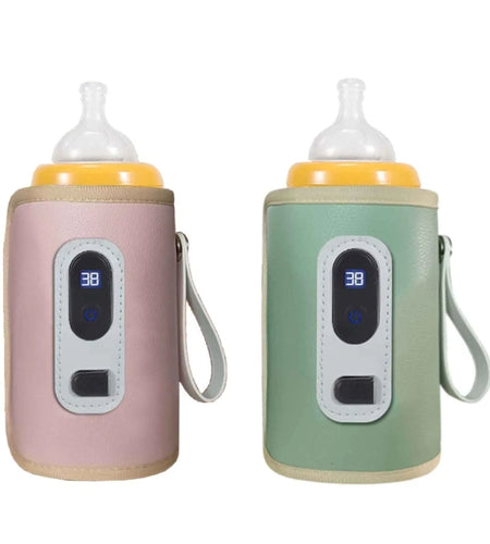 USB Milk Bottle Warmer Infant Bottle Portable Heat Keeper Formula Milk Travel Heating Sleeve for Baby Nursing Bottles