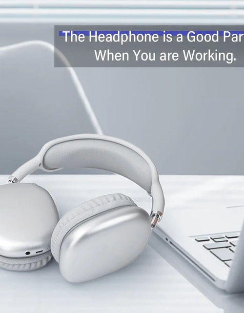 Load image into Gallery viewer, Pro Wireless Headphones Bluetooth,Active Noise Canceling over Ear Headphones with Microphones Hifi Audio Headset for Ios/Android-Silver
