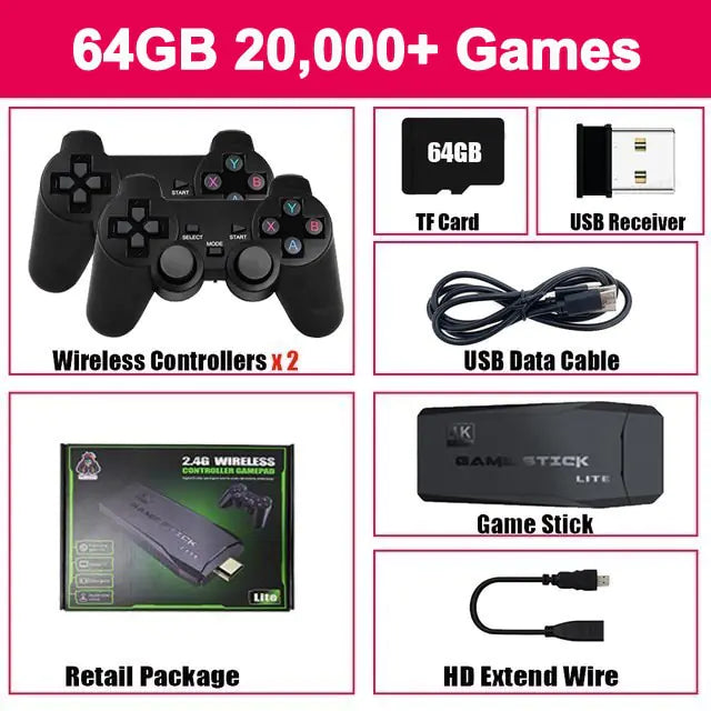 Oxygen Shop™ 4K Video Game Console Wireless Controller Gamepad
