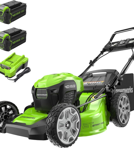 40V 21" Brushless Cordless (Smart Pace / Self-Propelled) Lawn Mower (75+ Compatible Tools), (2) 4.0Ah Batteries and Charger Included
