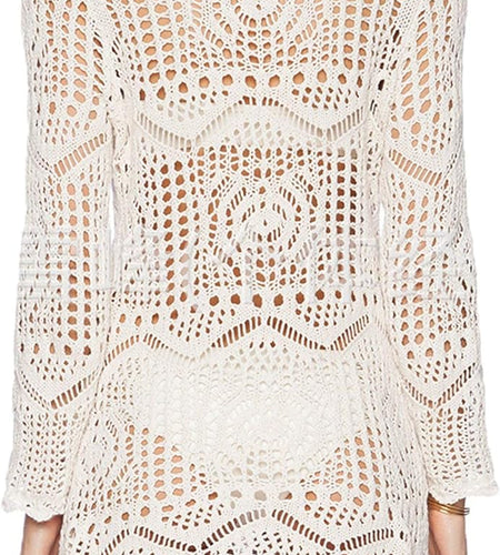 Beach Tops Sexy Perspective Cover Dresses Bikini Cover-Ups Net Coverups