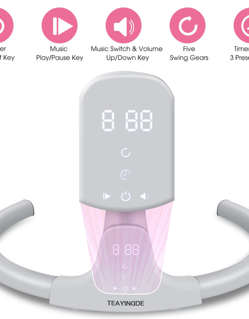 Load image into Gallery viewer, Baby Swing for Infants - APP Remote Bluetooth Control, 5 Speed Settings, 10 Lullabies, USB Plug (Blue)
