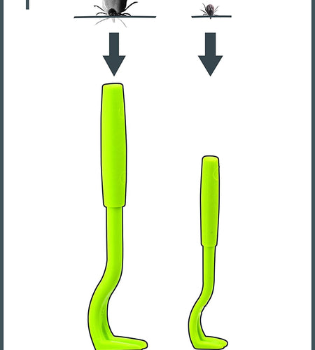 00100-PR Single, Purple, One Set Tick Remover Small and Large