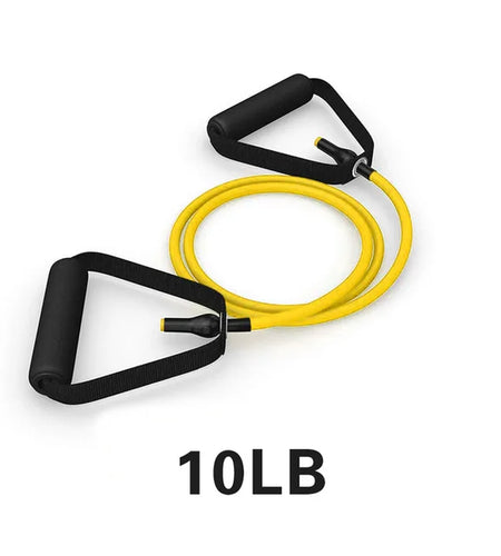 5 Levels Elastic Band Yoga Pull Rope Elastic Gym Fitness Exercise Tube Band with Handles for Home Workouts Strength Training