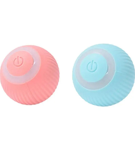 Rechargeable Cat Ball Toy Smart Automatic Rolling Kitten Toys 360 Degree Spinning Ball for Cats Usb Rechargeable Pet Toys